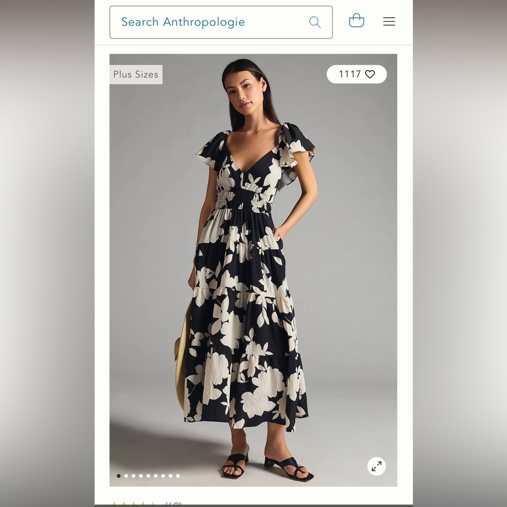 Anthropologie Silverlake Flutter Sleeve Dress XXS